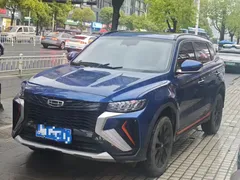 2022 Geely Atlas 1.8TD DCT, синий — фото 2