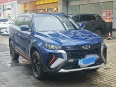2022 Geely Atlas 1.8TD DCT, синий — фото 3