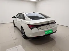 2021 Hyundai Elantra 1.5L CVT LUX Premium, белый — фото 23