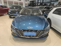 2021 Hyundai Elantra 1.5L CVT GLX Elite, синий — фото 3