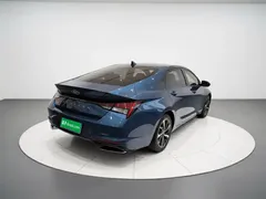 2021 Hyundai Elantra 1.5L CVT GLX Elite, синий — фото 7