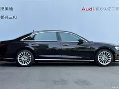 2021 Audi A8 A8L 50 TFSI quattro comfort, чёрный — фото 3