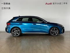 2021 Audi A3 Sportback 35 TFSI, синий — фото 3