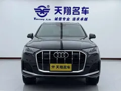 2021 Audi Q7 55 TFSI quattro S line, чёрный — фото 2