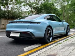 2019 Porsche Taycan 4S, синий — фото 6
