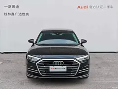 2021 Audi A8 A8L 50 TFSI quattro comfort, чёрный — фото 2