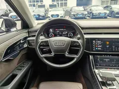 2021 Audi A8 A8L 50 TFSI quattro comfort, чёрный — фото 13