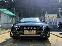 2022 Audi A7L L 45 TFSI S-line, синий — фото 2