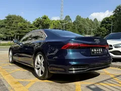 2022 Audi A7L L 45 TFSI S-line, синий — фото 3