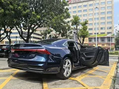 2022 Audi A7L L 45 TFSI S-line, синий — фото 8