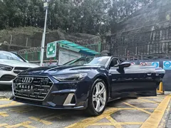 2022 Audi A7L L 45 TFSI S-line, синий — фото 15