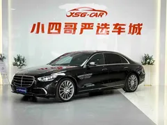 2022 Mercedes-Benz S-Class S 400 L, чёрный — фото 1
