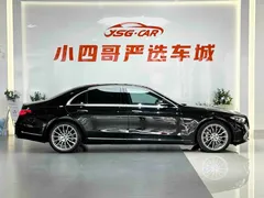2022 Mercedes-Benz S-Class S 400 L, чёрный — фото 4
