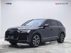2023 Audi Q7 55 TFSI quattro S line sporty, чёрный — фото 1