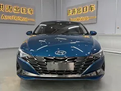 2022 Hyundai Elantra 1.5L CVT LUX Premium, синий — фото 3