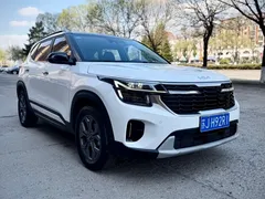 2023 Kia Seltos 1.5L CVT Luxury, белый — фото 3