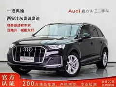 2023 Audi Q7 45 TFSI quattro S line, чёрный — фото 1