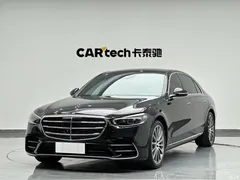 2022 Mercedes-Benz S-Class S 400 L Luxury, чёрный — фото 1
