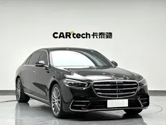 2022 Mercedes-Benz S-Class S 400 L Luxury, чёрный — фото 3