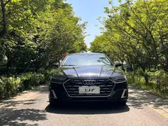 2022 Audi A7L A7 L 55 TFSI quattro S-line, чёрный — фото 7