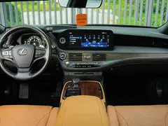 2021 Lexus LS 500h, чёрный — фото 18