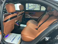 2022 Mercedes-Benz S-Class changes to S 400 L luxury model, чёрный — фото 14