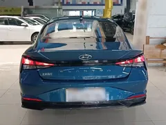 2021 Hyundai Elantra 1.5L CVT GLX Elite, синий — фото 6