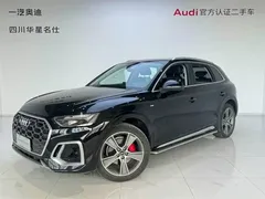 2021 Audi Q5L 45 TFSI, чёрный — фото 1