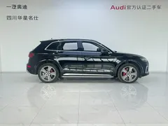2021 Audi Q5L 45 TFSI, чёрный — фото 3