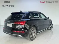 2021 Audi Q5L 45 TFSI, чёрный — фото 4