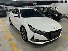 2022 Hyundai Elantra 1.5L CVT LUX Premium, белый — фото 3