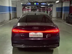 2022 Audi A7L A7 L 55 TFSI quattro S-line, синий — фото 4