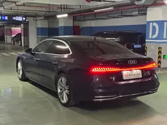 2022 Audi A7L A7 L 55 TFSI quattro S-line, синий — фото 5