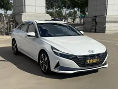 2022 Hyundai Elantra 1.5L CVT LUX Premium, белый — фото 3