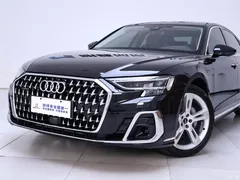 2023 Audi A8 A8L 50 TFSI quattro Premium Selection, чёрный — фото 3