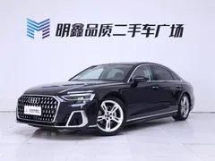 2023 Audi A8L 50 TFSI quattro, чёрный — фото 2