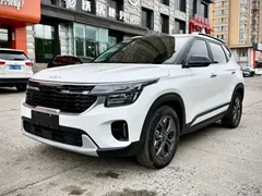 2023 Kia Seltos 1.5L CVT Luxury, белый — фото 1