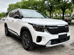 2023 Kia Seltos 1.5L CVT Luxury, белый — фото 3