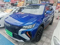 2022 Geely Atlas 1.8TD DCT, синий — фото 2
