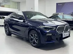 2021 BMW X6 xDrive40i M, синий — фото 5