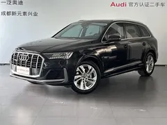 2021 Audi Q7 55 TFSI quattro S line, чёрный — фото 1