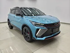 2022 Geely Coolray 1.5TD DCT Battle, синий — фото 2