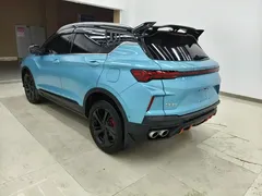 2022 Geely Coolray 1.5TD DCT Battle, синий — фото 7
