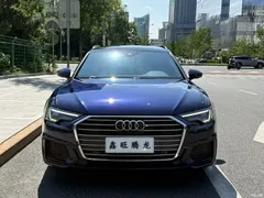 2021 Audi A6 imported Avant avant-garde 45 TFSI premium dynamic model, синий — фото 2