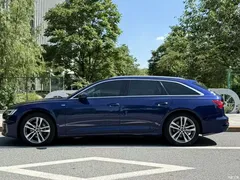 2021 Audi A6 imported Avant avant-garde 45 TFSI premium dynamic model, синий — фото 3