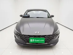 2021 Hyundai Elantra 1.5L CVT LUX Premium, чёрный — фото 24