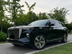 2022 Hongqi E-HS9 690km, чёрный — фото 2