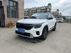 2023 Kia Seltos 1.5L CVT Luxury, белый — фото 1