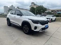 2023 Kia Seltos 1.5L CVT Luxury, белый — фото 3