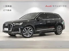 2022 Audi Q7 55 TFSI quattro S line, чёрный — фото 1